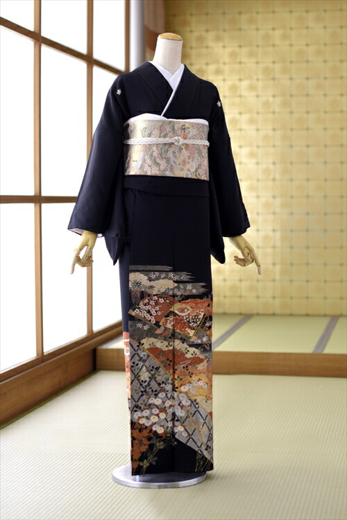 楽天市場】留袖 レンタルフルセットレンタル 高級正絹 着物レンタル 黒  