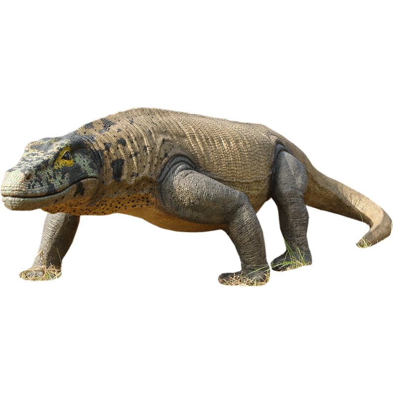 FRP恐竜オブジェ 巨大オオトカゲ・メガラニア 置物 動物 双弓亜綱 有鱗目 トカゲ亜目 オオトカゲ科 爬虫類 標本 動物園 店舗 カフェ 喫茶店 レストラン 飲食店 インテリア イベント ディスプレイ 実物大 等身大 リアル 等身大フィギュア 【whlny】