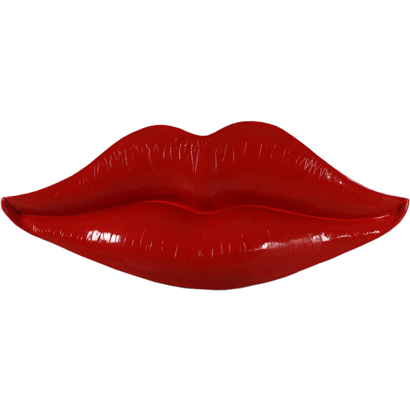 大きな個性的唇の壁掛けオブジェ インテリアアート☆リップ☆くちびる型の壁掛けオブジェ☆ 等身大
