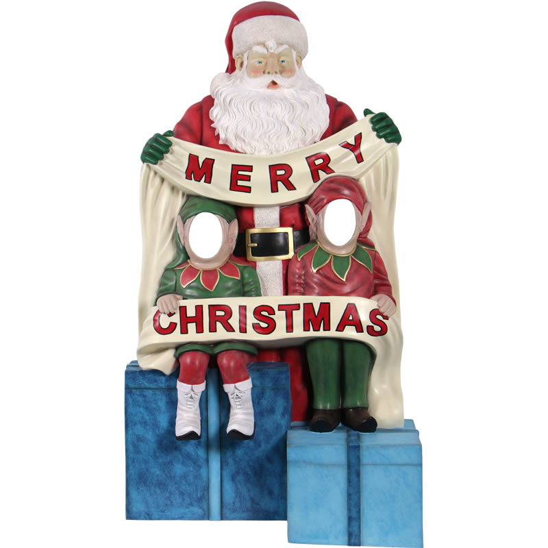 楽天市場】サンタ&トナカイ クリスマス顔出しパネル 2人用1台