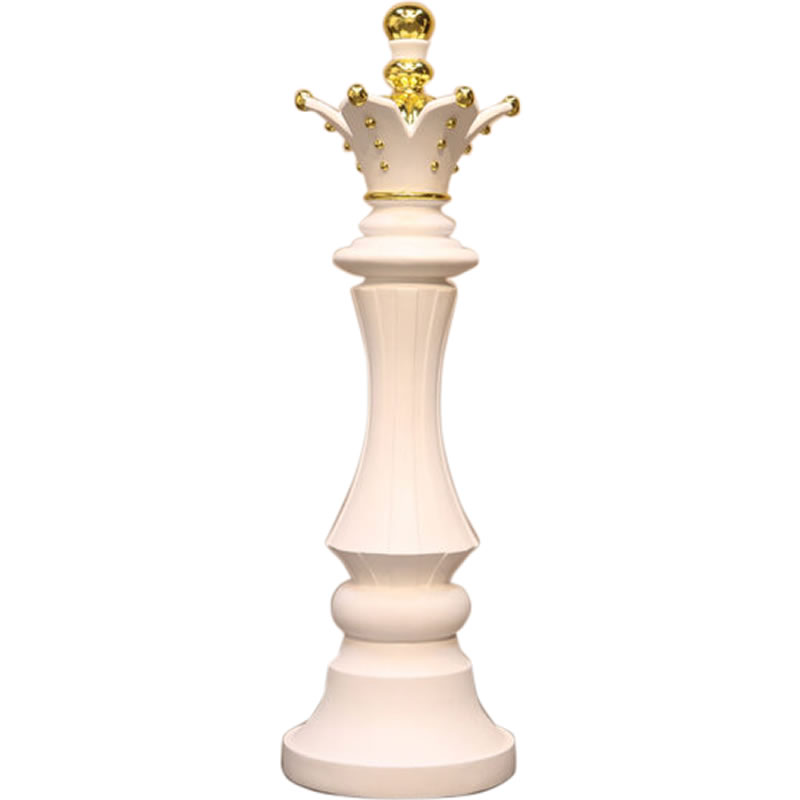 ちぇす 楽天市場】等身大のチェス駒 クイーン ホワイト Chess Queen 高
