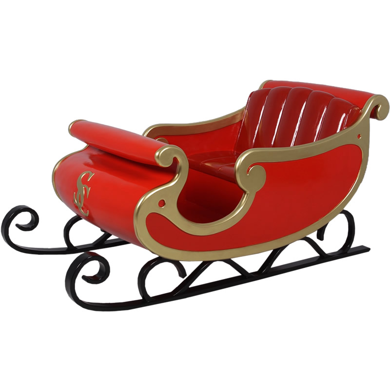 楽天市場】クリスマスの大きなソリ 大きい オブジェ 置物