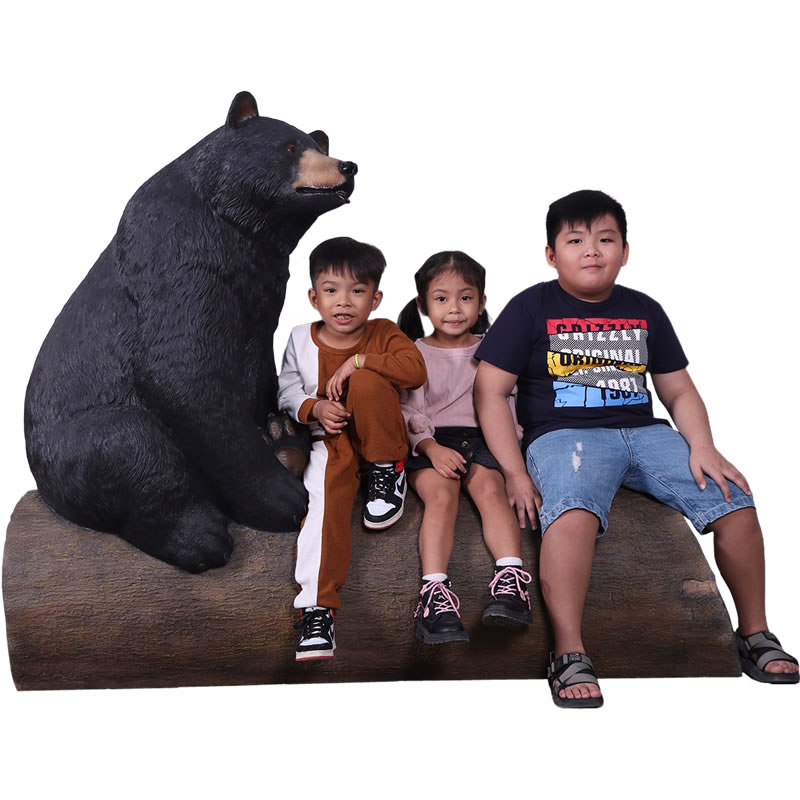 楽天市場】FRPアニマルオブジェ 巨大な黒クマ Sitting Black