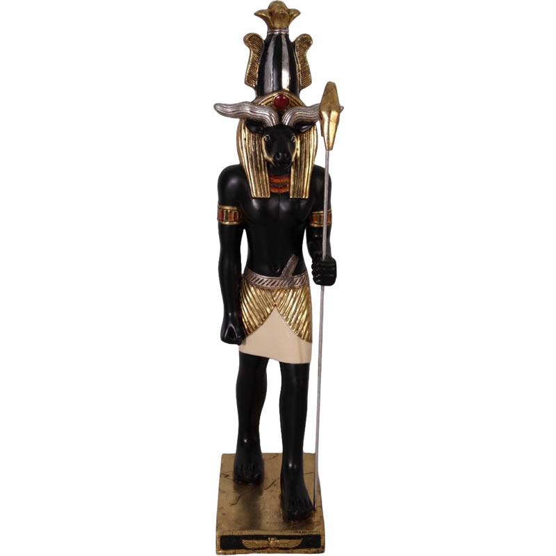 FRPオブジェ 古代エジプト創造神クヌム95cm 置物 エジプト ピラミッド 公園 店舗 イベント ディスプレイ 実物大 等身大 リアル 等身大オブジェ 等身大フィギュア