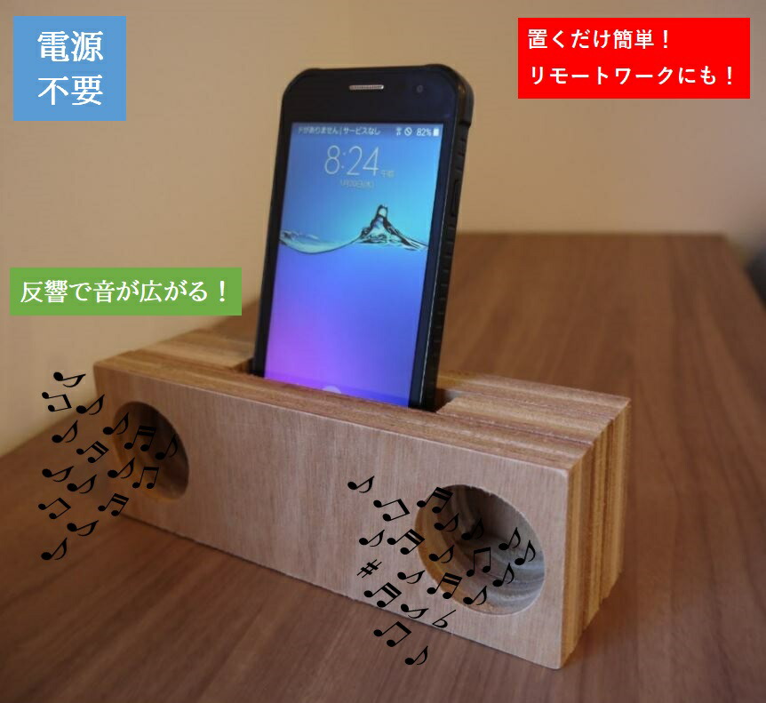 楽天市場 スマホ スタンド スピーカー すぴまるくん エコープラス Ver 夏休み 工作 木製 Diyセット 簡単 プレゼント 子供でも可能 工作素材の専門店 Frp素材屋さん