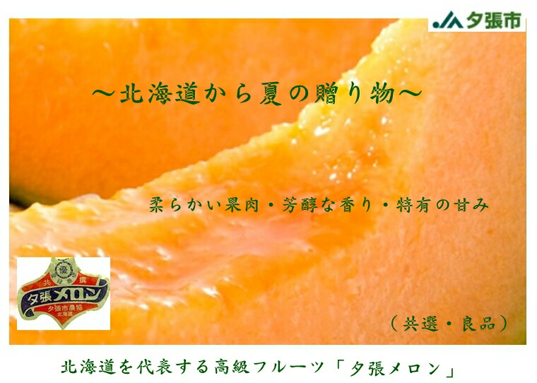 北海道産 夕張メロン 共撰・優品 4玉~6玉( 約8kg)贈答用【北海道のメロン】【お中元】北海道・離島・九州地区別途クール送料760円7月中旬~8月中旬頃発送日付指定不可|フルーツ大田