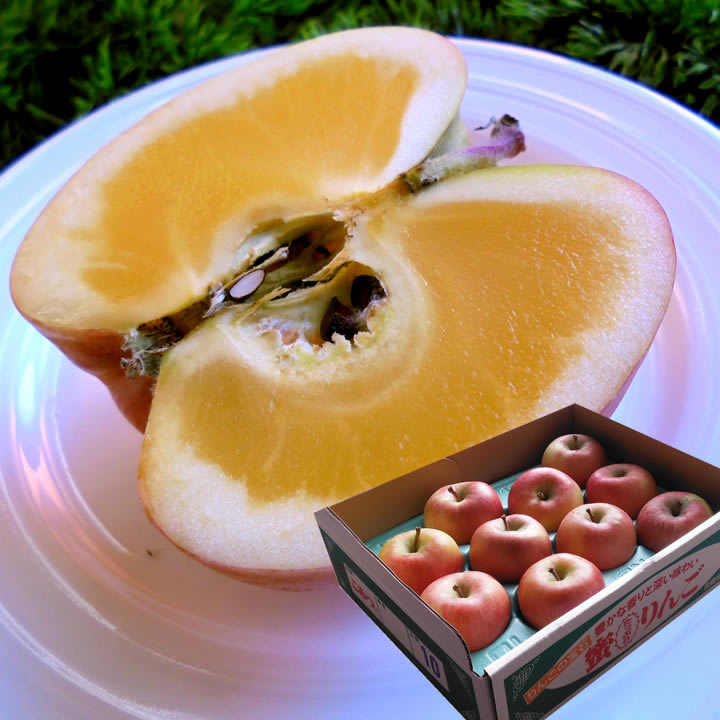 楽天市場】こみつ 青森産 蜜入りリンゴ 1箱 約2kg 6〜13玉 JA
