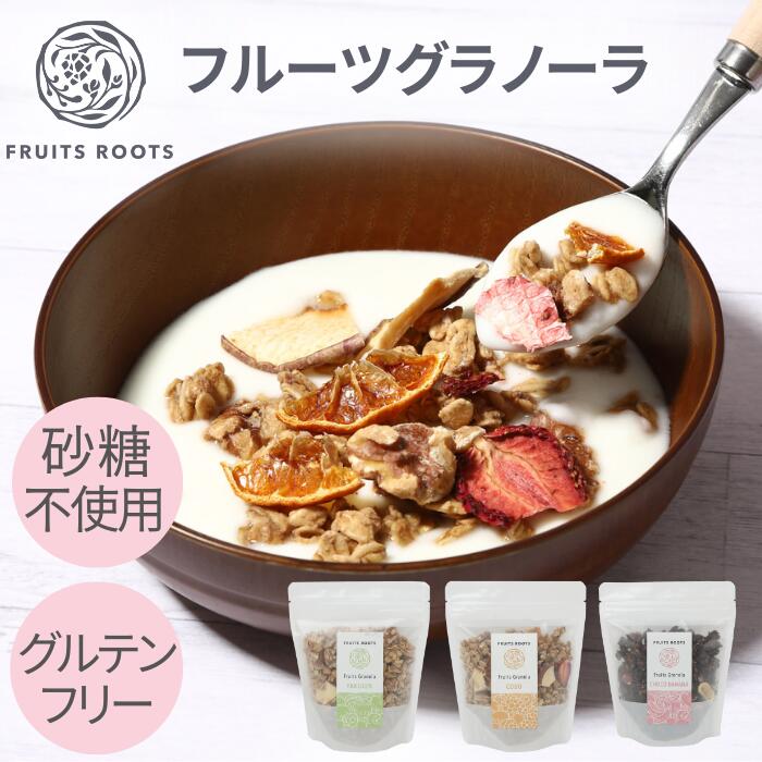 【P3倍 4/4-10】 フルーツ グラノーラ フルーツルーツ 酵母 チョコ バナナ 薬膳 国産 無添加 砂糖不使用 糖質オフ オートミール グルテンフリー FRUITSROOTS