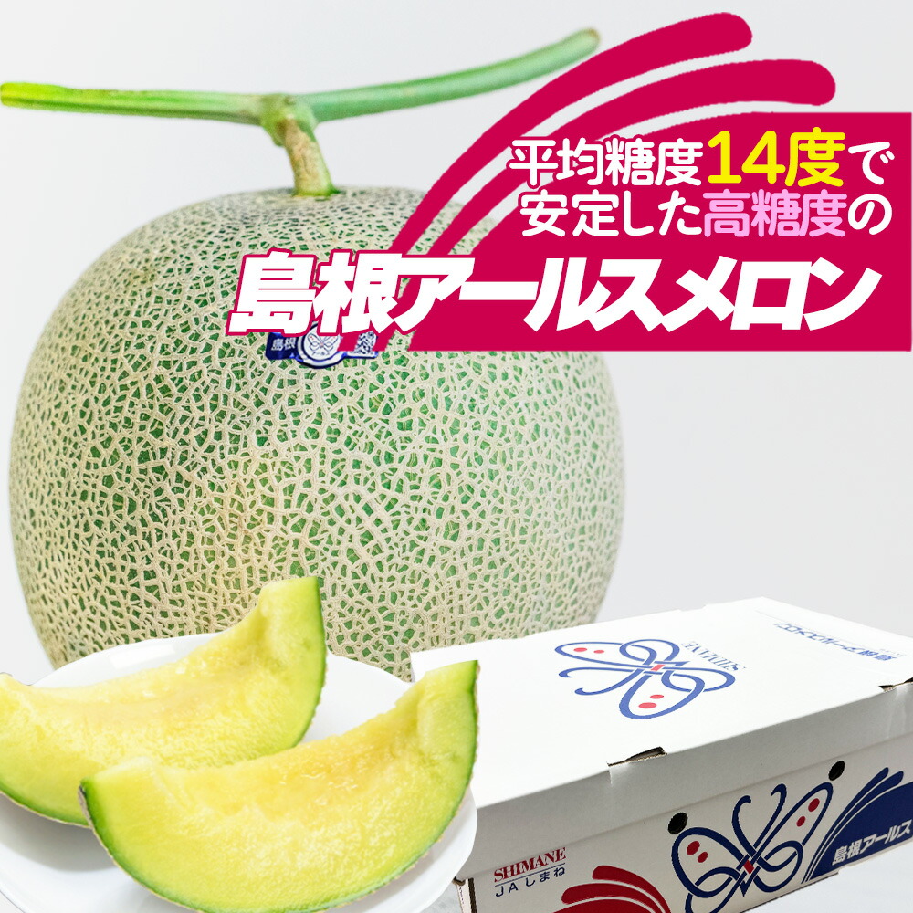 【出荷中!】ケース 箱売り 島根県産 アールスメロン 約 8kg 2L~3Lサイズ 1玉 2玉 4～6玉 から選べる 法人 業務用途でも大歓迎! 出産祝い 旬 果物 お祝い お供え お盆 自宅用 お取り寄せ [島根 アールスメロン] 【BO】｜フルーツスタジオ＋