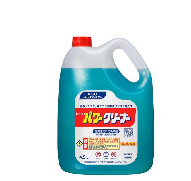 【法人限定】パワークリーナー　４．５Ｌ ×4本　業務用　花王　Kao　厨房設備用洗浄剤　大容量　詰め替え　強力
