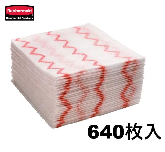 ラバーメイド ディスポーザブルマイクロファイバークロス(640枚入) 赤|クリーンサニテーションショップ