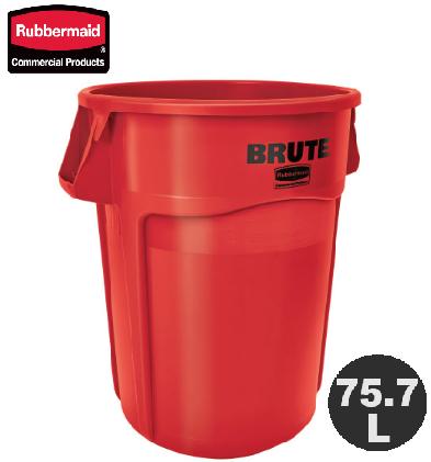 ラバーメイド ブルート コンテナ レッド 75.7L