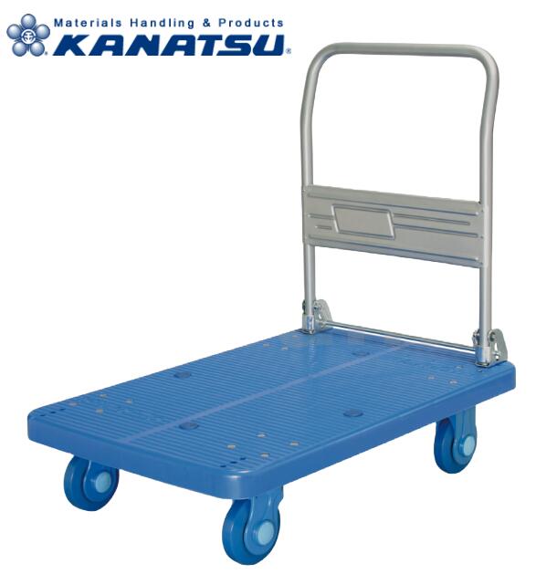 カナツー 台車 PLA300-DX-UR-DS 品番：430-00970 ウレタン車付静音 ストッパー付【法人限定】｜クリーンサニテーションショップ
