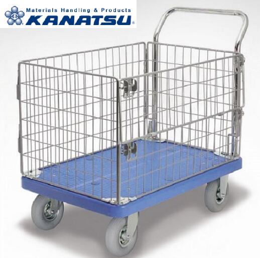 カナツー 台車 PLA300-AMIM1-HP-DS(AFG) 品番：431-00520 ノーパンクタイヤ(AFG)付 ストッパー付【法人限定】｜クリーンサニテーションショップ 47,520円