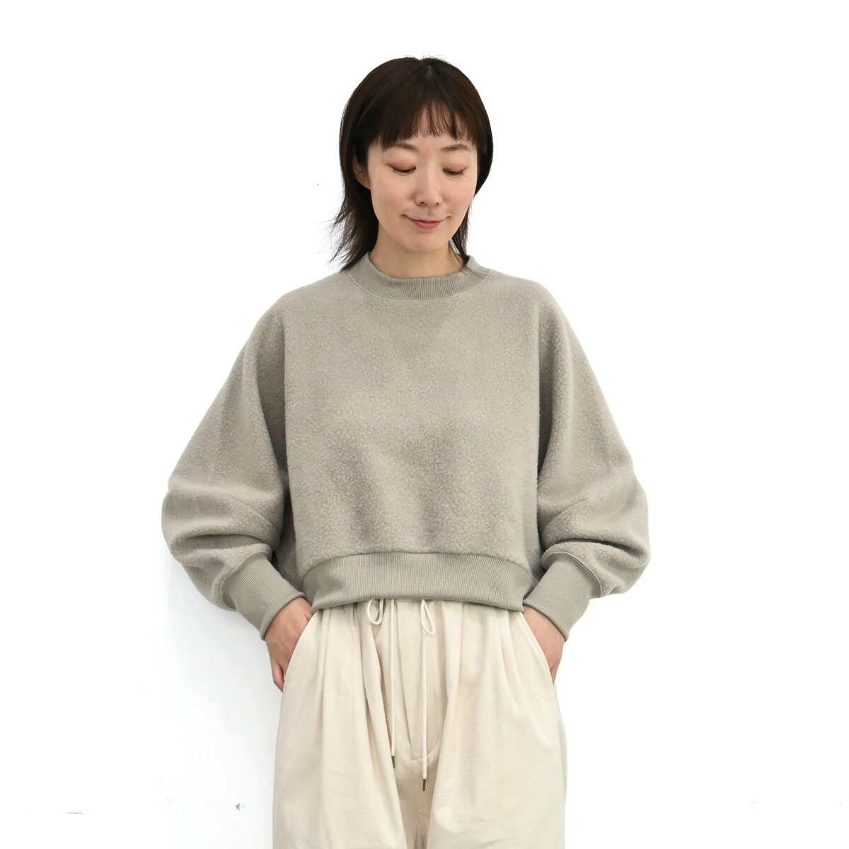 楽天市場】【SALE50%off】ウール モヘア 片畔編み クルーネック ワイド