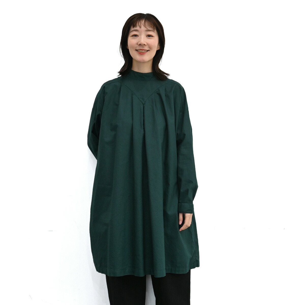 本日限定価格＊新品＊TSUHARU 綿麻平織製品染めチュニック TSUHARU by Samansa Mos2 綿麻平織製品染めチュニック