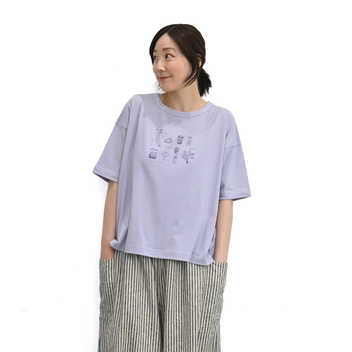 楽天市場】【SALE50%off】TR ストレッチ 天竺 ボーダー スタンド T