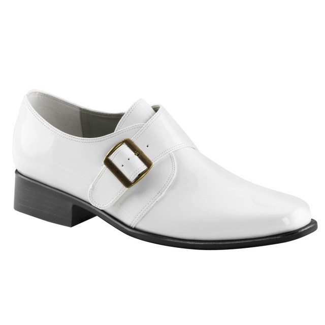 PLEASER【取り寄せ】プリーザー・モンクストラップローファー/品番:LOAFER-12/LOA12/2cmソール/シューズ/カジュアル/衣装/仮装/ステージ/大きいサイズあり/メンズ/メンズサイズ/靴/男性用/24cm/25cm/26cm/27cm/28cm/29cm/30cm/コスプレ/フェイクレザーホワイト/合皮白