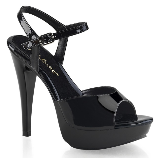 PLEASER【取り寄せ】プリーザー・カクテルアンクルストラップサンダル/品番：COCKTAIL-509/CTAIL509/12cmヒール/レディース/ダンス/エレガント/衣装/コスプレ/ドレス/キャバ嬢/小さいサイズ/大きいサイズ/レディース/靴/ストラップサンダル/エナメルブラック/黒