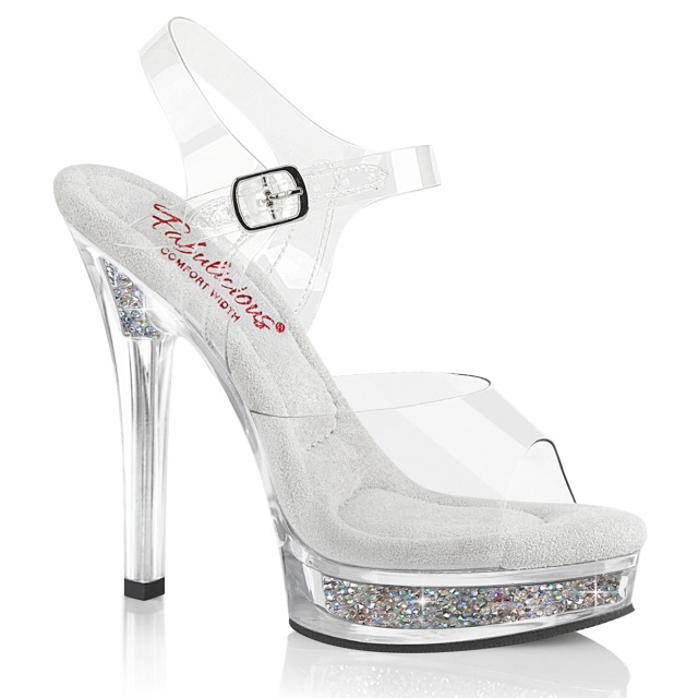 PLEASER【取り寄せ】プリーザー・マジェスティー厚底ラインストーンインヒールクリアサンダル/品番:MAJESTY-508RSI/ MJTY508RSI/13cmヒール/ピンヒール/厚底サンダル/衣装/ダンス/ドレス/シューズ/コスプレ/キャバ嬢/撮影会/レディース/クリアアッパー/透明靴/クリア/透明
