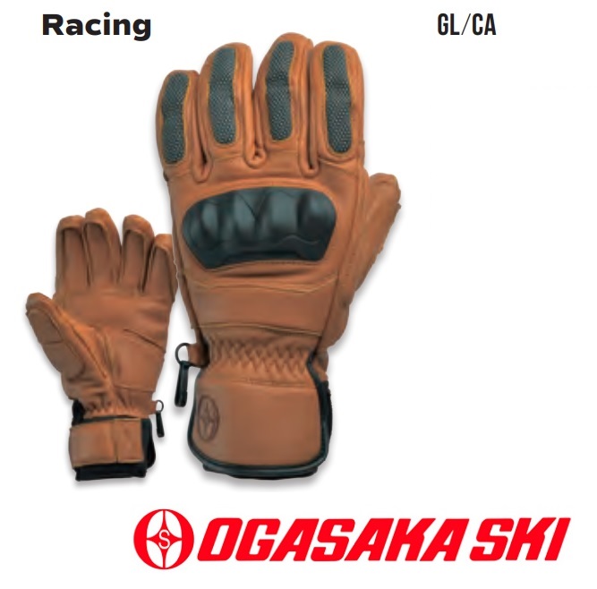 オガサカOGASAKA（やぎ革+練りあわせるなめし革）一ころ専用スキーの板グローブ「ＧＬ/ＣＡ」