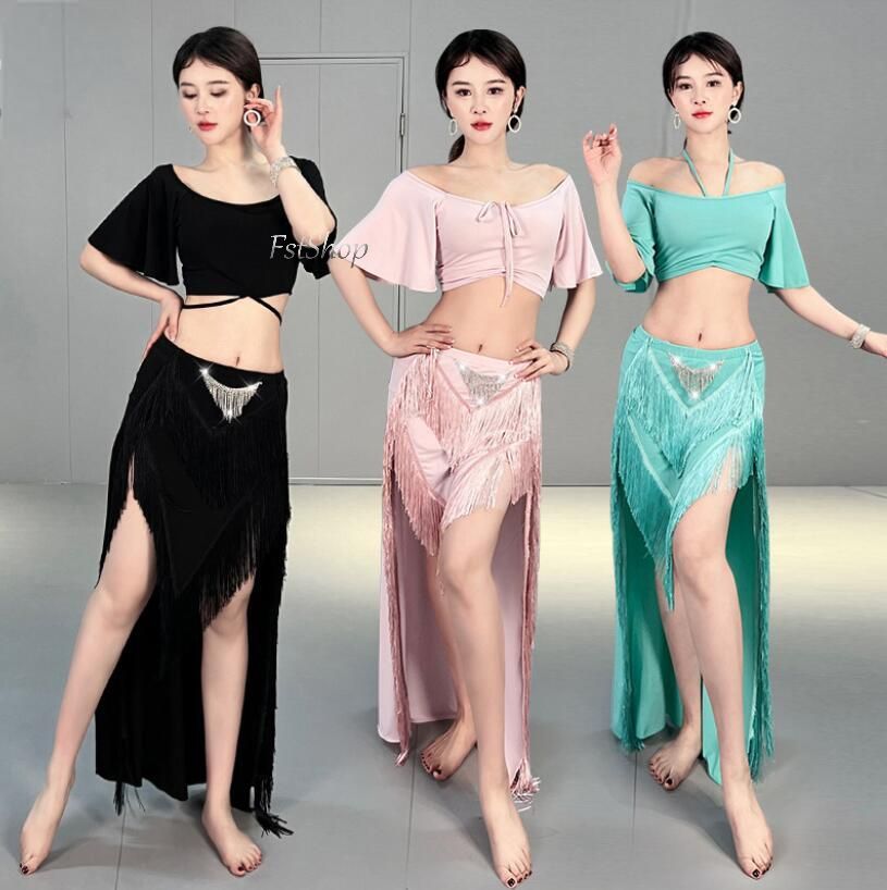 ターコイズ フリンジ ベリーダンス セットアップ ターコイズ フリンジ ベリーダンス セットアップ