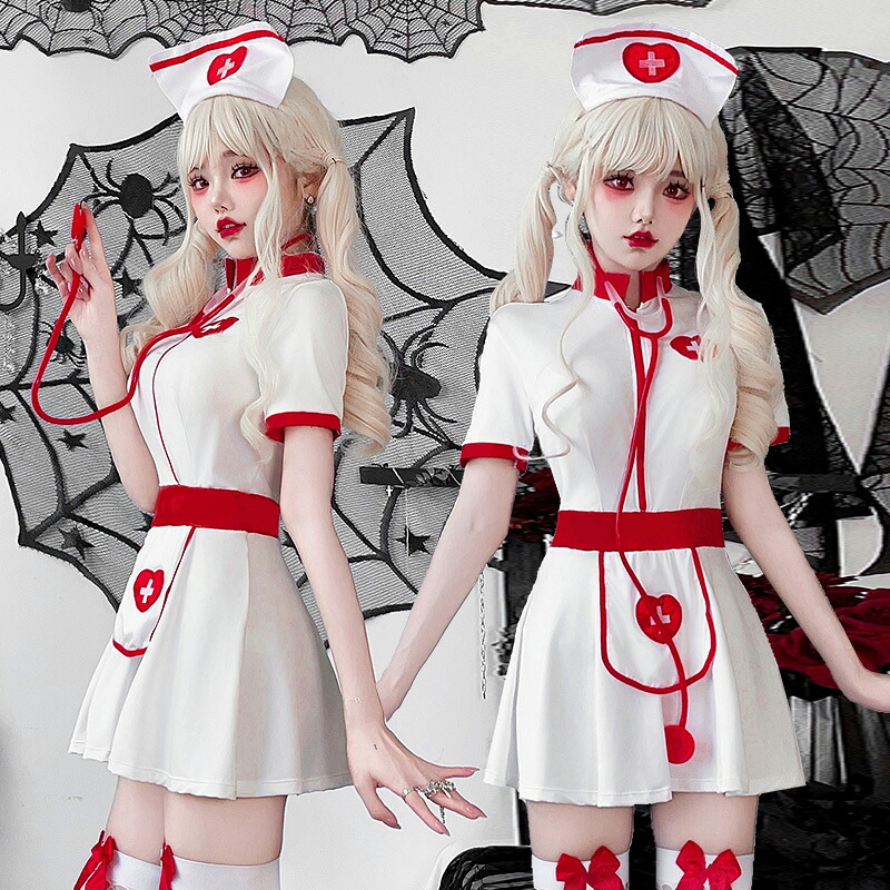 【楽天市場】ハロウィン コスプレ ナース 看護婦 女医 医者 コスプレ衣装 ナース服 コスチューム 制服 ゾンビ 可愛いコスプレ ハロウィン ...