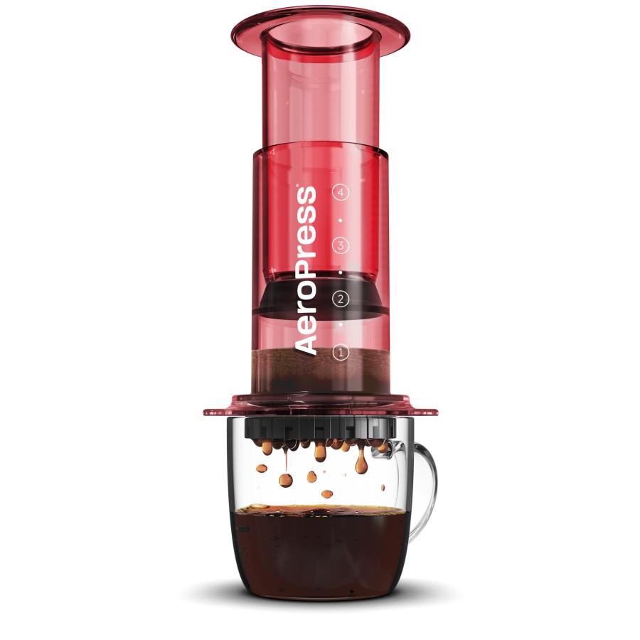 AeroPress(エアロプレス) Coffee Maker Clear (コーヒーメーカー クリア) Red 蔦屋書店 蔦屋家電