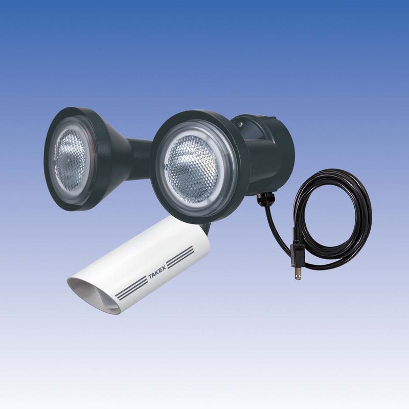 LED 人感点火装置 音感点火装置 検出器点火装置 立体さがし当てる型 15m用 2灯用【LCL-302W(W)】TAKEX/竹中応用科学