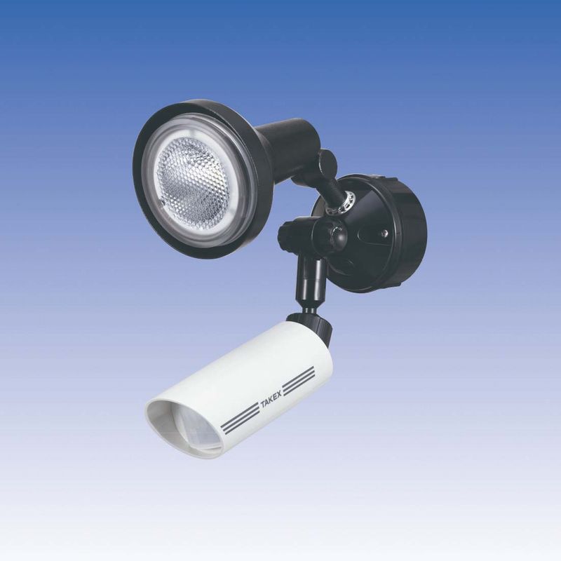 LED 人感ライト 音感ライト センサーライト 立体検知型 15m用 【LCL-101W(W)】 TAKEX/竹中エンジニアリング