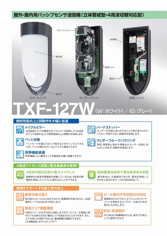 新品本物 屋外 屋内用パッシブセンサ送信機 面警戒型TAKEX 竹中エンジニアリング fucoa.cl