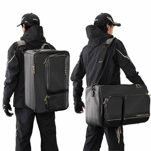 シマノDUFFLEBAGLIMITEDPRO(ダッフルバッグリミテッドプロ)リミテッドプブラック45L