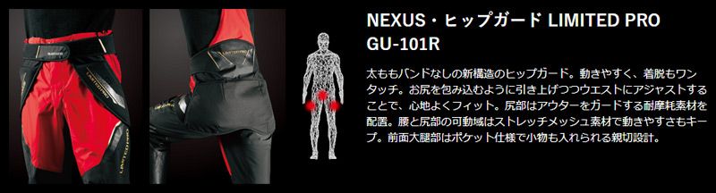 高品質の激安 シマノ Shimano GU-101R NEXUS ヒップガード LIMITED PRO LTDブラック M 釣り リミテッド  globaldardos.com.ar