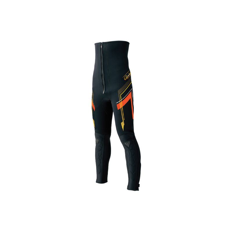 がまかつ 鮎タイツ (3mm厚) GM-5811 ブラック×レッド Lサイズ / ウェア