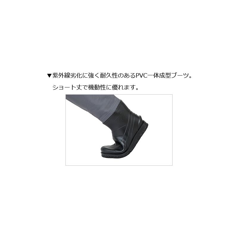 ダイワPW-3206RダイワパワーウェーダーグレーL/胴付長靴高耐久性ウエストハイ