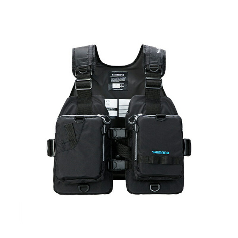 楽天市場】シマノ VF-024U ゲームベスト リアルブラック フリー : 釣具