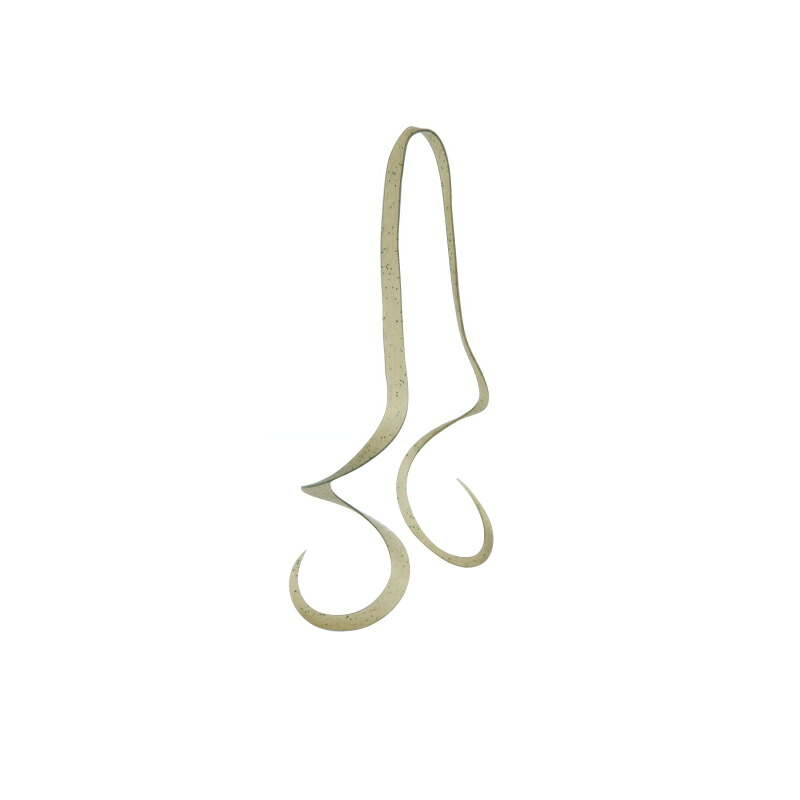 がまかつ　桜幻 シリコンネクタイ (厚切りマルチカーリー) #4 グリーングリーン　【釣具　釣り具】画像