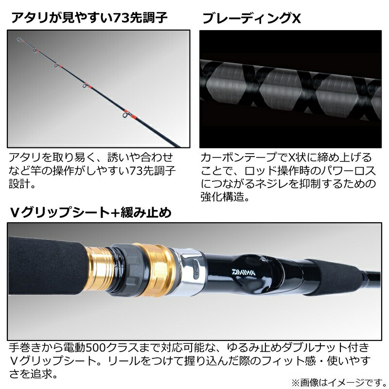 73％以上節約 ダイワ 22シーパワー73 120-240 N 船 竿 www.electromotorkara.ir