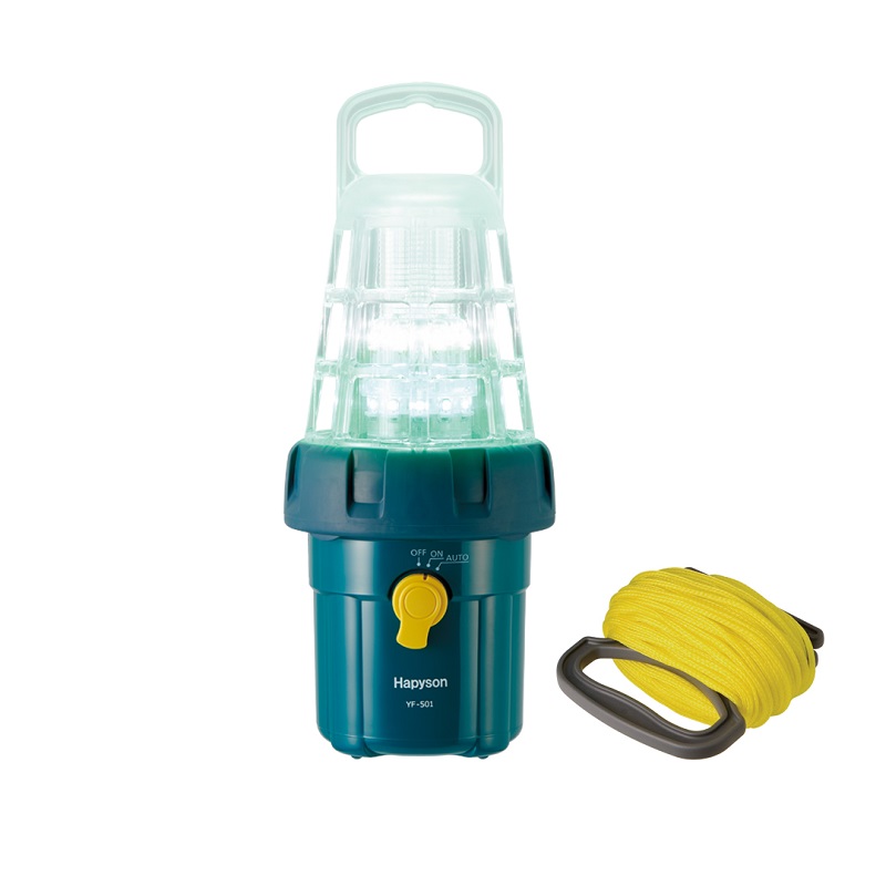 ハピソン　YF-501 乾電池式 高輝度LED水中集魚灯　【釣具　釣り具】