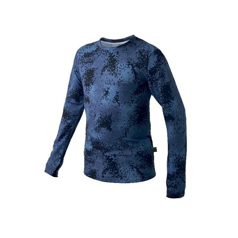 がまかつ GM3704 NFZ ロングスリーブクールTシャツ L ネイビーカモフラージュ　【釣具　釣り具】 4549018722406_1.jpg