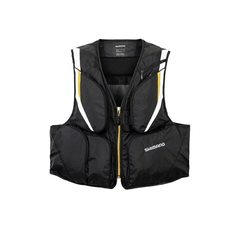シマノ　VE-520W 2WAYショートベスト 2XL ブラック　【釣具　釣り具】
