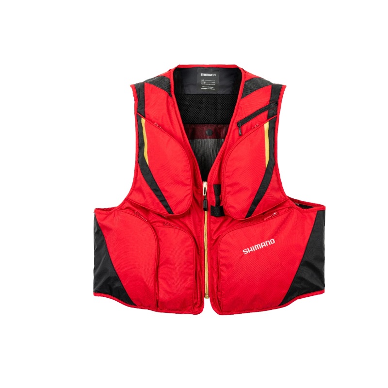 楽天市場】シマノ VE-520W 2WAYショートベスト XL レッド 【釣具 釣り