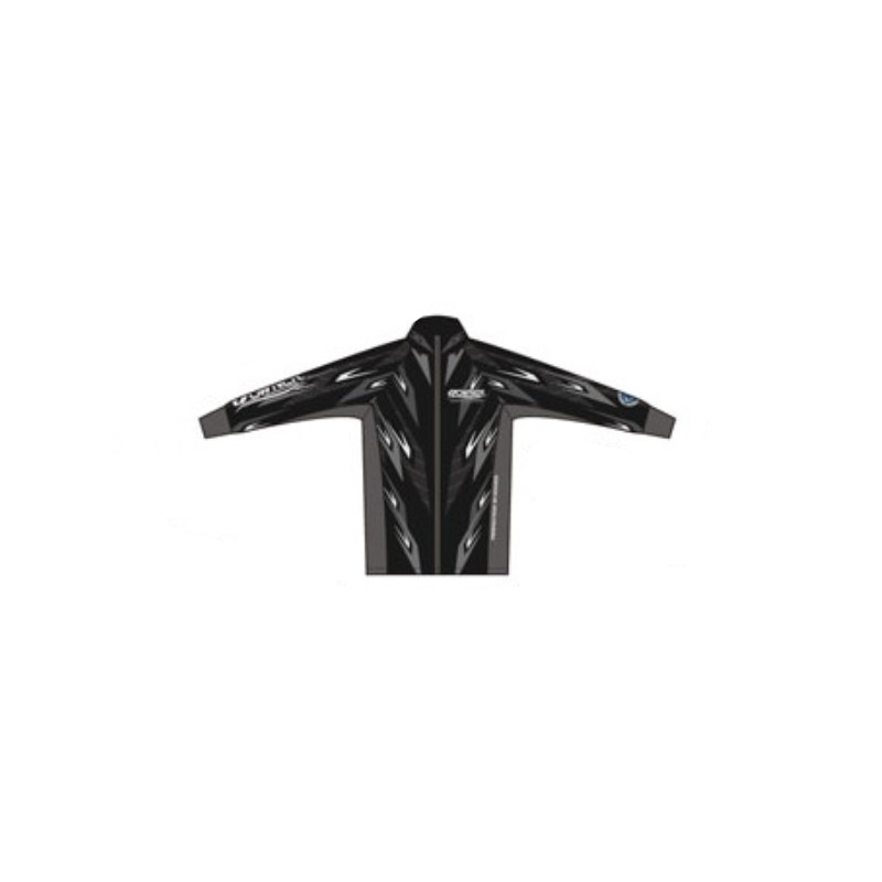オーナー　ストレッチフルジップシャツ2 M ブラック/シルバー　【釣具　釣り具】
