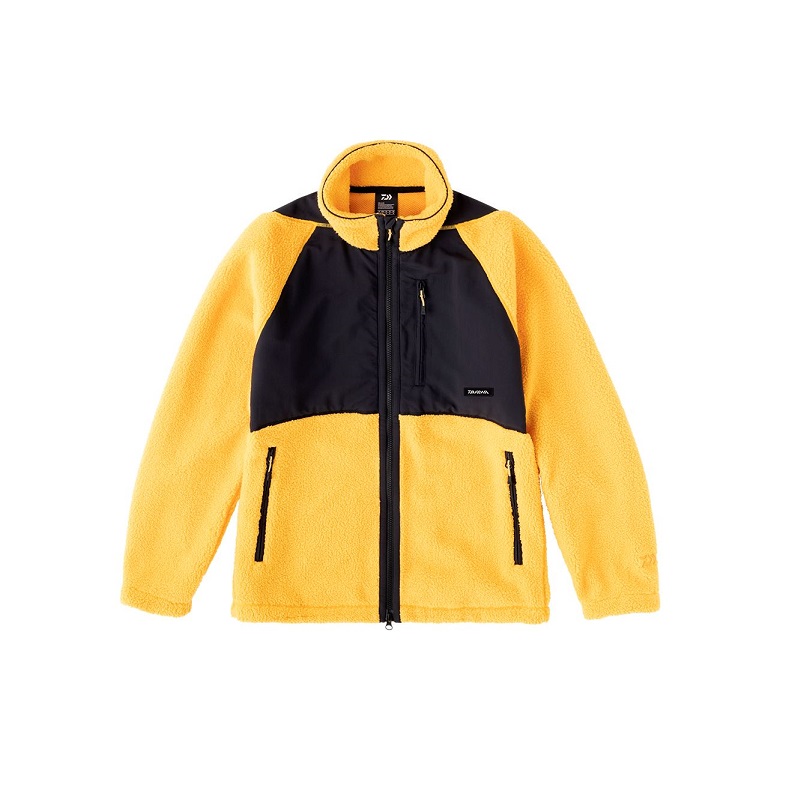 ダイワ ダイワ DJ-3123 レトロフリースジャケット フェードイエロー XL 【店卸し資産境界線特価】【秋冬物御召しもの大取り計らう】 御釣り