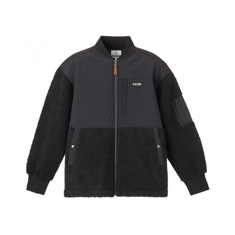エバーグリーン B-TRUE シープボアフリースジャケット XL ブラック