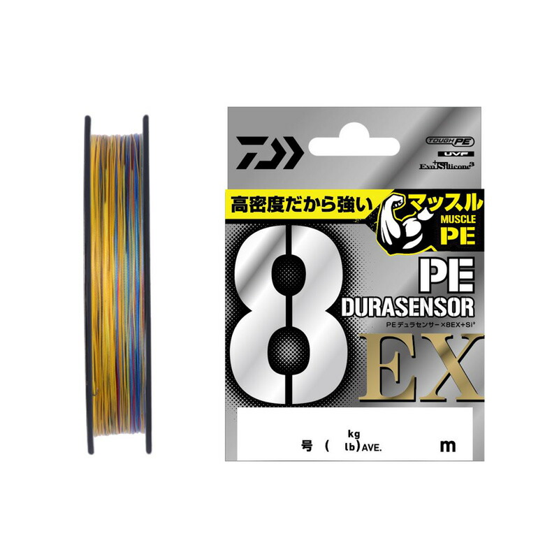 ダイワ デュラセンサー X12EX 2号　300m Daiwa PE Dura Sensor x12EX+Si3 5colored 200m, 300m, 400m - Lines