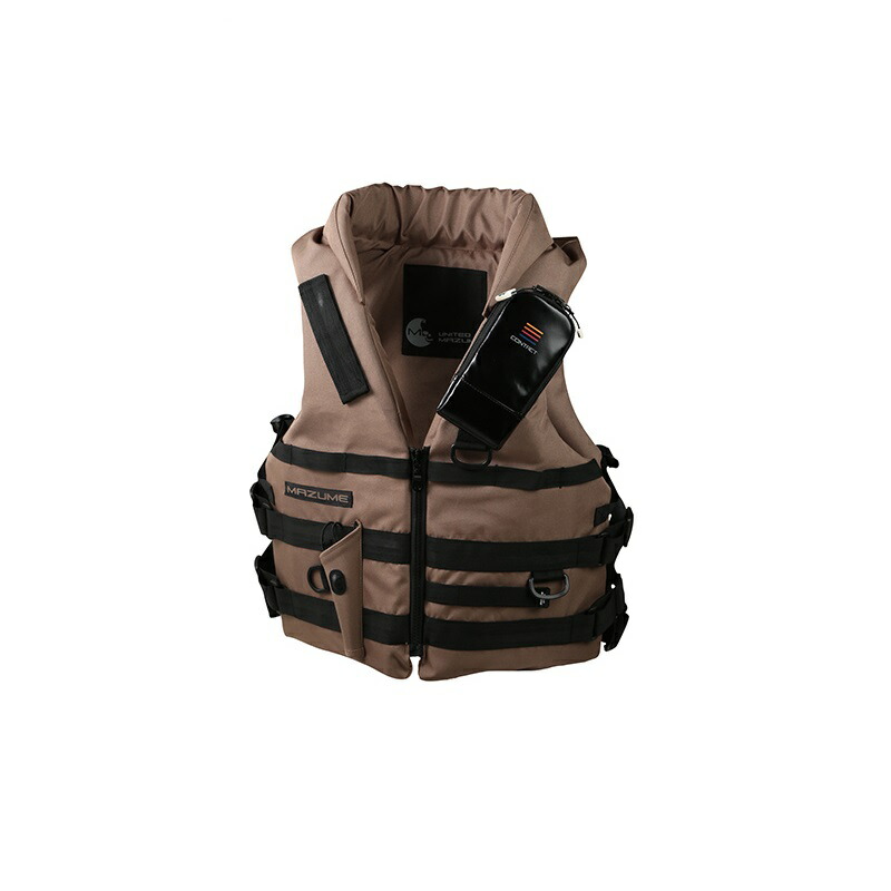 楽天市場】マズメ MZLJ-772 コンタクトライフジャケット タン