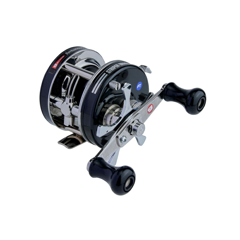 アブ　AMBASSADEUR 4501 Striper Black　/ ベイト リール 左巻
