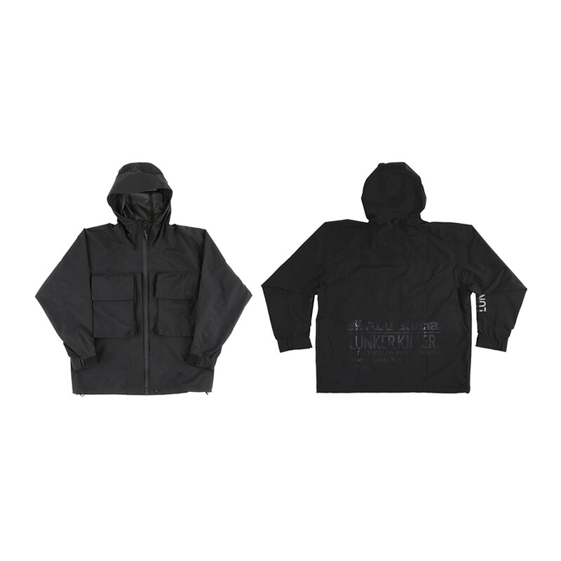 アブ 3座標軸 ウォータープルーフエクスプローラーシェルジャケット Abu×LK リミテッド 黒いこと L