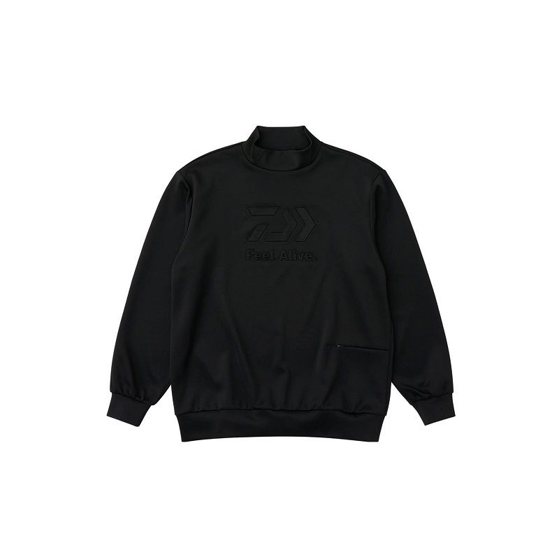 ダイワ　DE-8725 DANROTECHスウェットモックネック ブラック XL【釣り　防寒ウェア　防寒着】